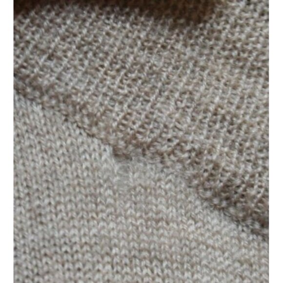 Paul Smith Mens XXL 100% Merino Wool Sweater Tan Crewneck Minimalist Luxury - Picture 5 of 8